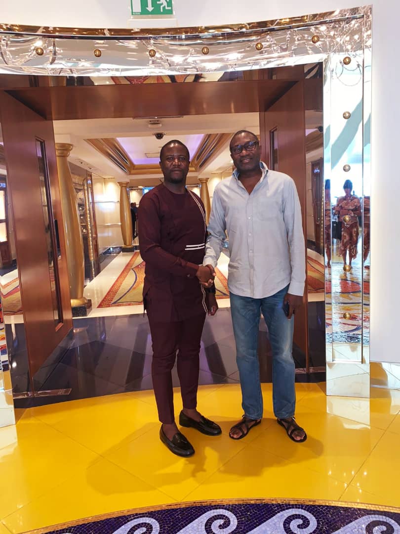 Bako Ambianda with Femi Otedola, former Chairman of Forte Oil PLC and former Executive Chairman of Geregu Power PLC